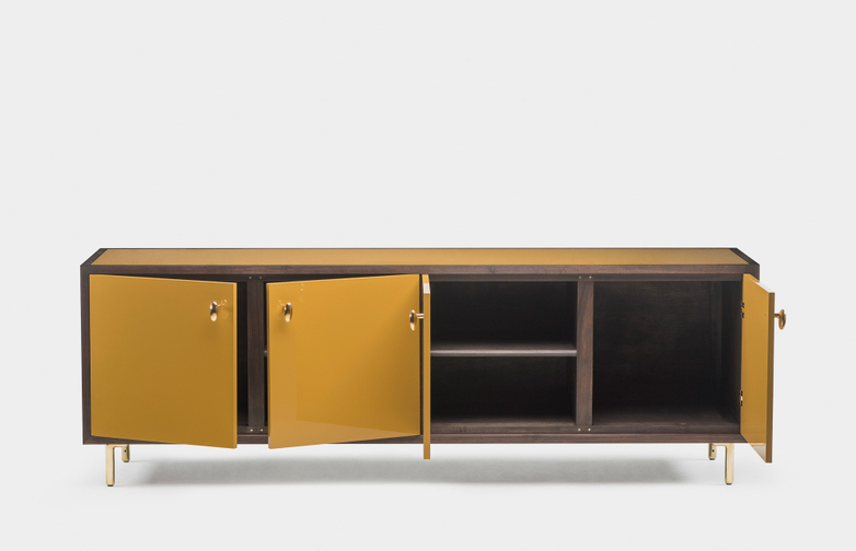 Black Oiled Walnut - Ochre Gloss