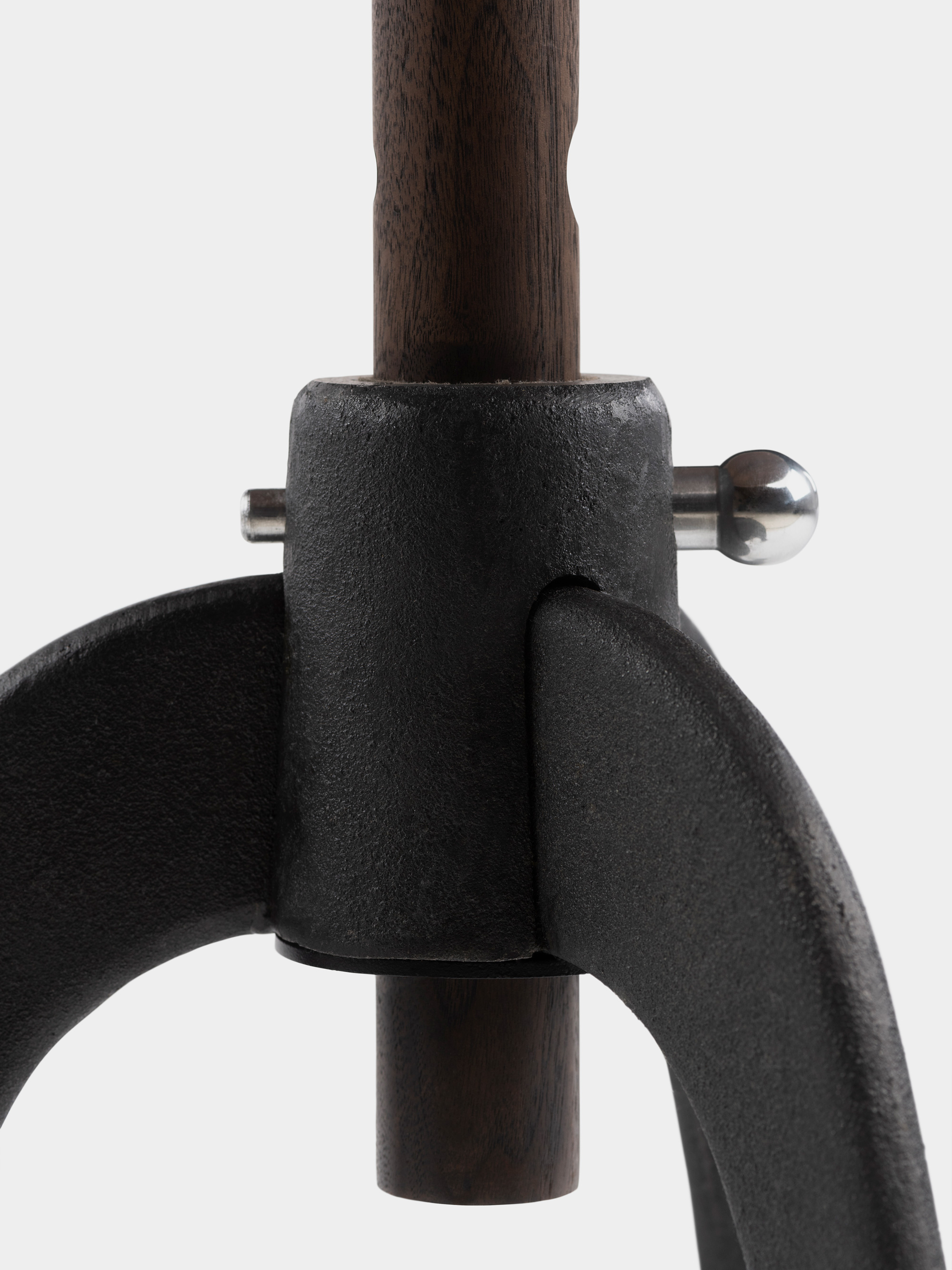 40305 39a7ca1886 459 Sidekicks Height Adjustable Table By Studioilse In Black Oiled Walnut Detail3 Whitebkgrnd Portrait