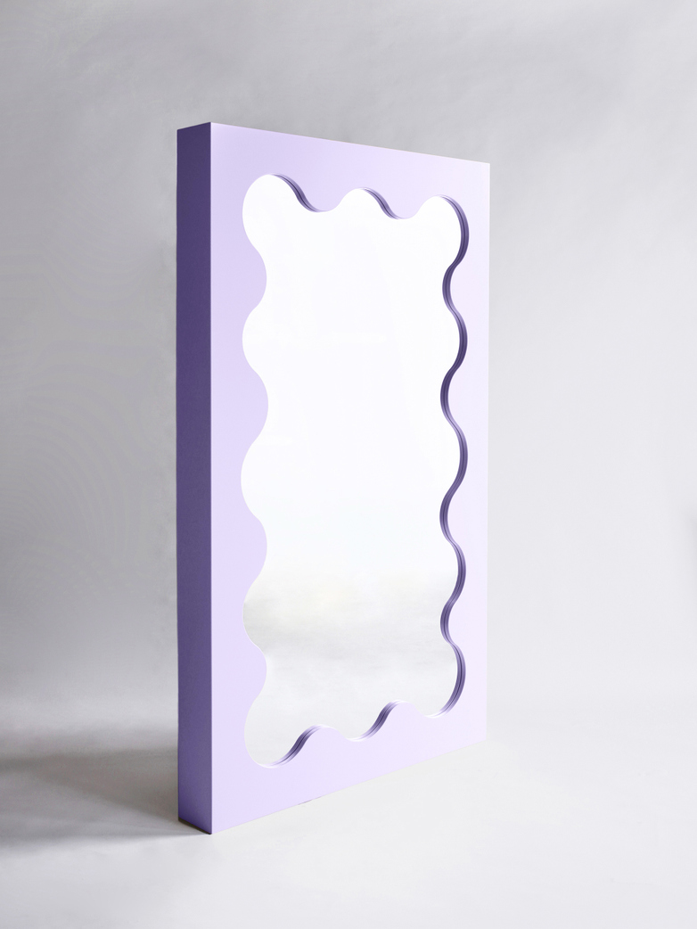Curvy Mirror - Lilac