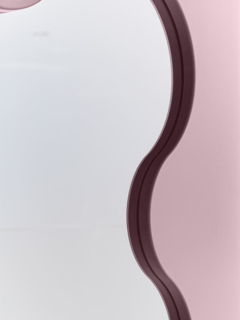 Curvy Mirror - Pink