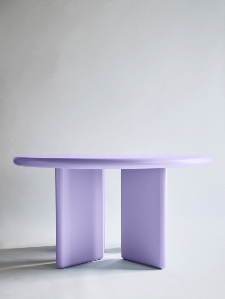Chunky Round Table - Lilac – 140