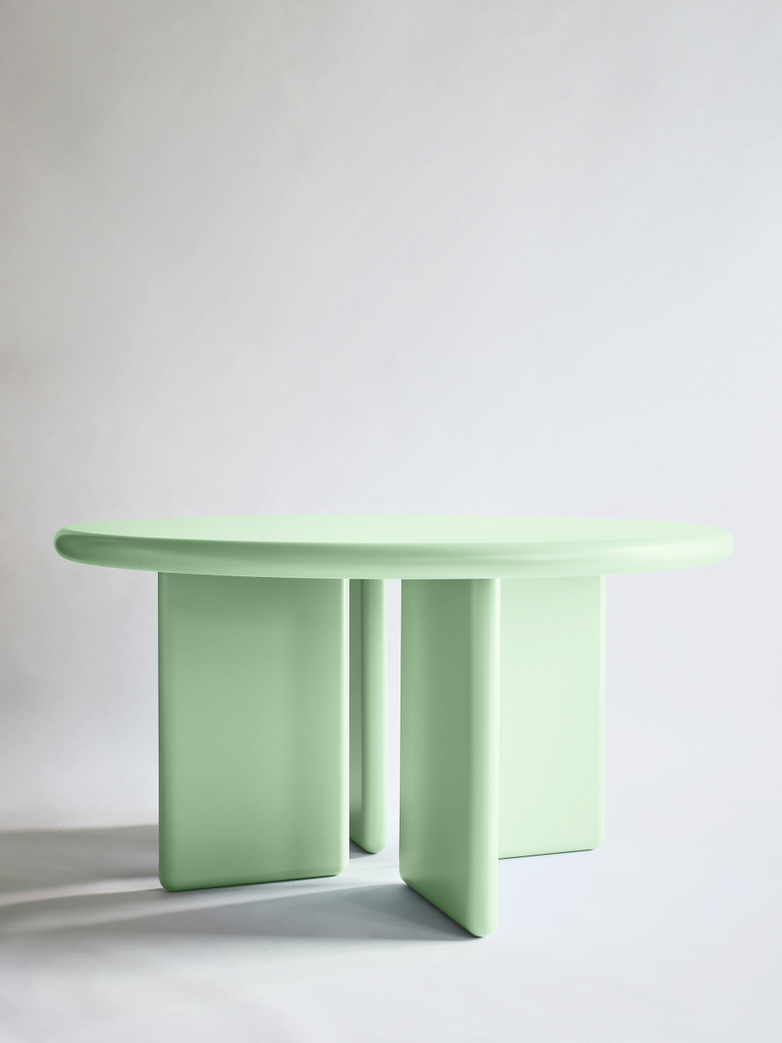 Chunky Round Table - Green - 140