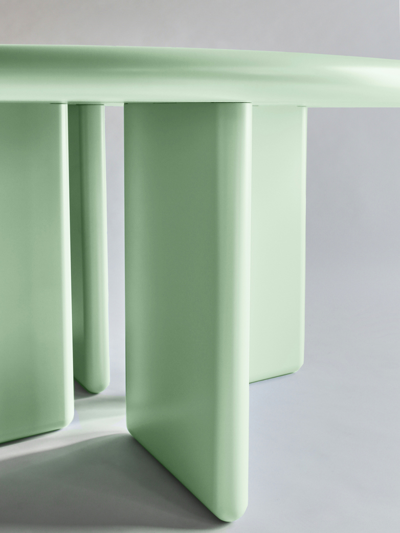 Chunky Round Table - Green - 140
