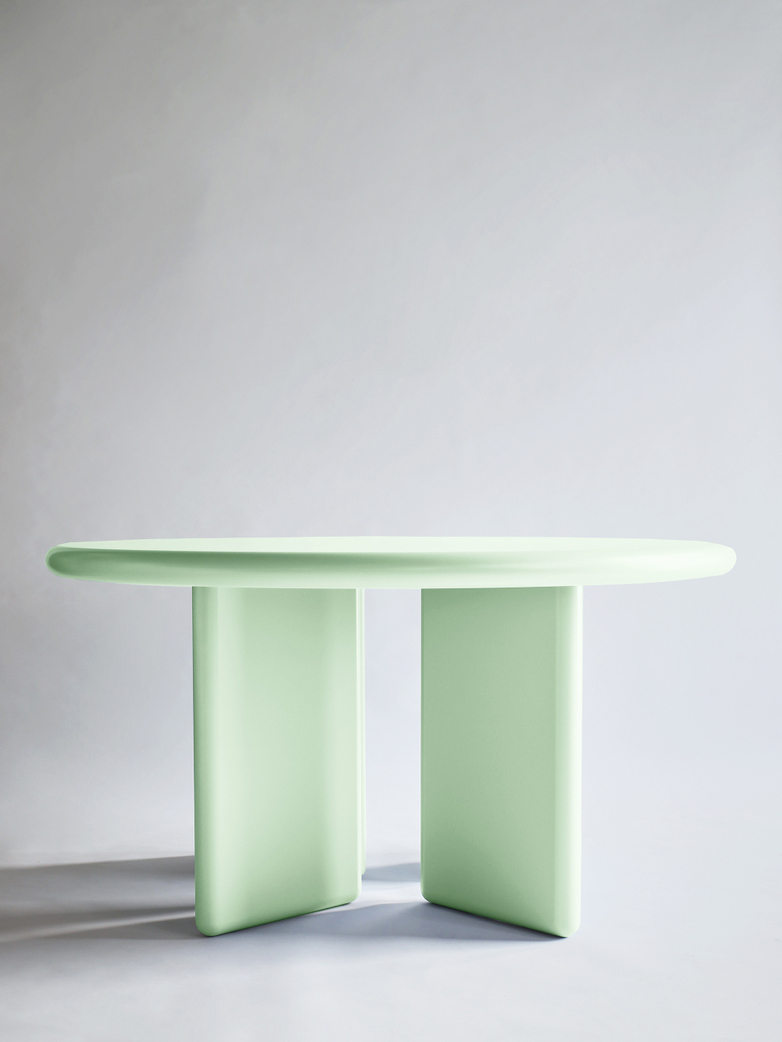 Chunky Round Table - Green - 140
