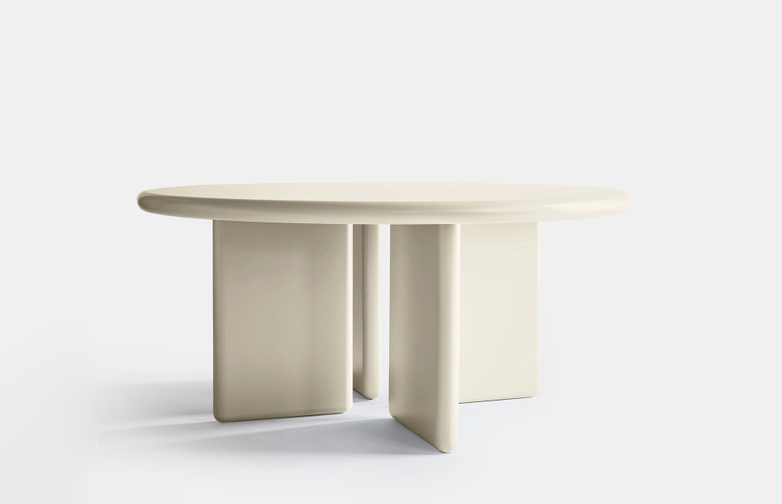 Chunky Round Table - Cream - 140