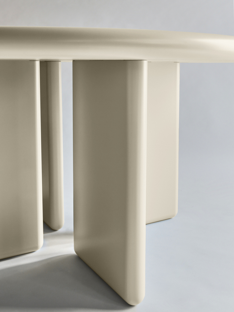 Chunky Round Table - Cream - 140