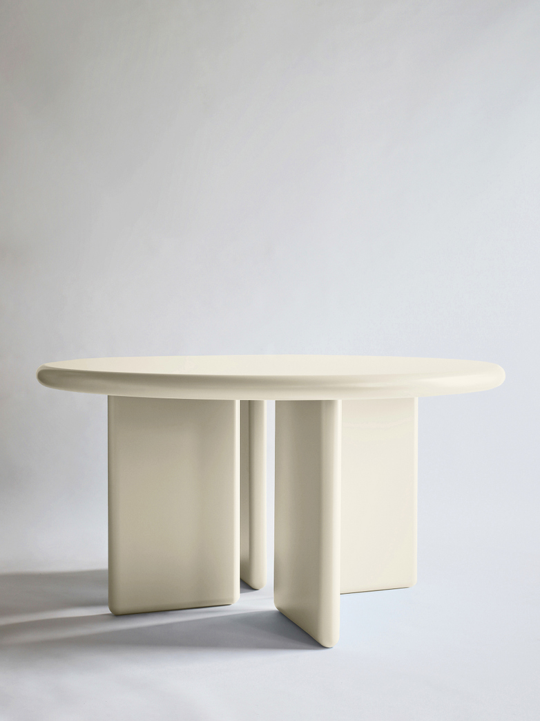 Chunky Round Table - Cream - 140