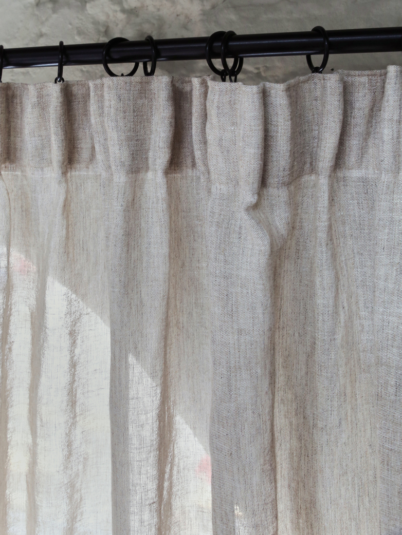 Astrid Paolina Curtain - Sand - Set of 2 x 140