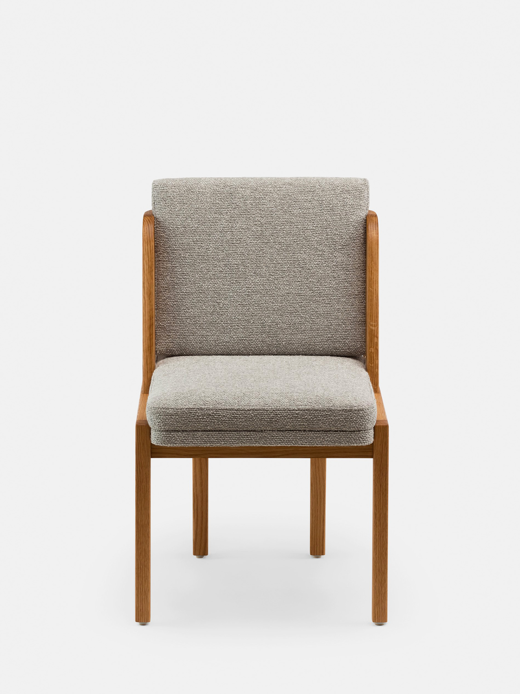 40595 E2b2c5a209 Throne Dining Chair With Rattan By Autoban For De La Espada In Danish Oiled Oak And Moss 005 Fabric Front Whitebkgrnd Zoom Portrait