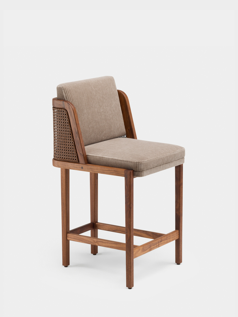 Throne Bar Stool - Rattan