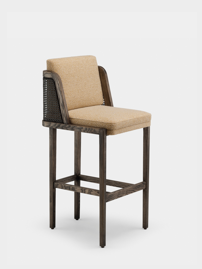 Throne Bar Stool - Rattan