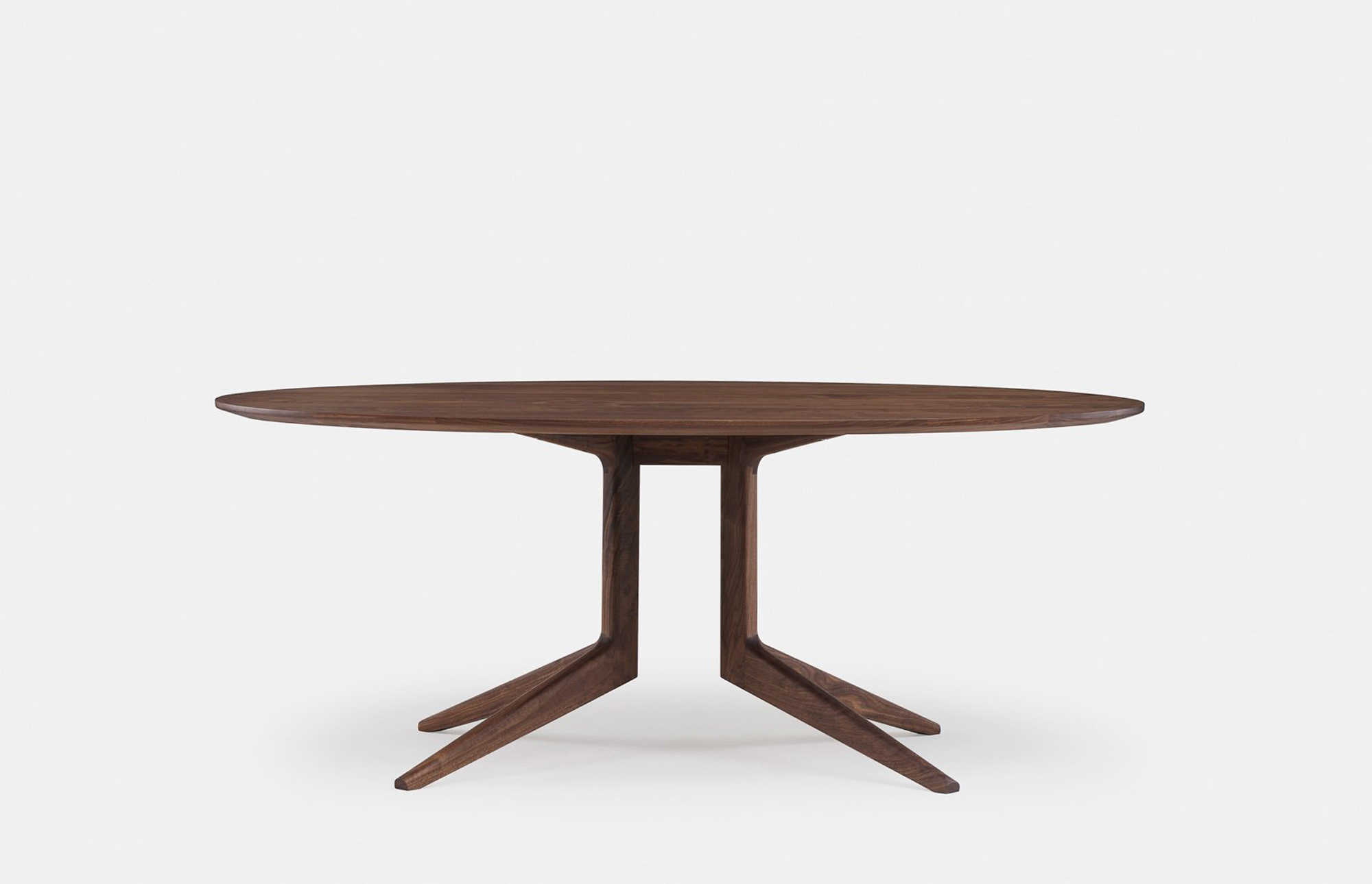 40622 4cb48ed776 40622 7d92ff2947 Oval190394fs Light Oval Table By Matthew Hilton In Walnut Front Whitebkgrnd Zoom Portrait