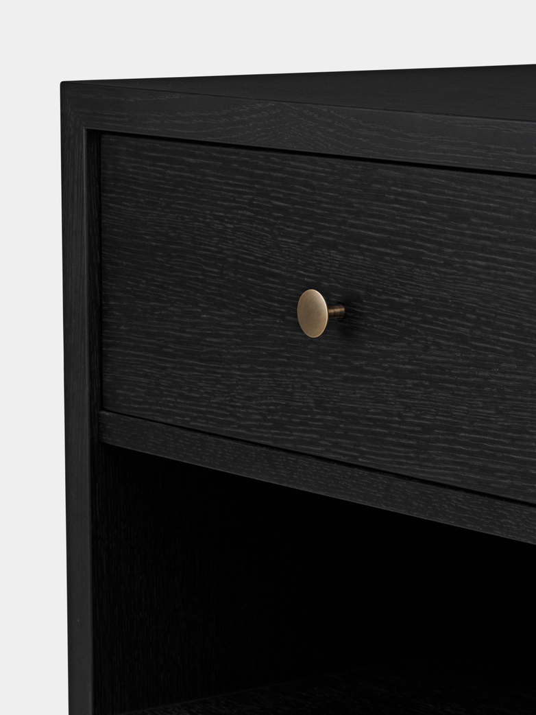Private Side Table - Black Stained Oak