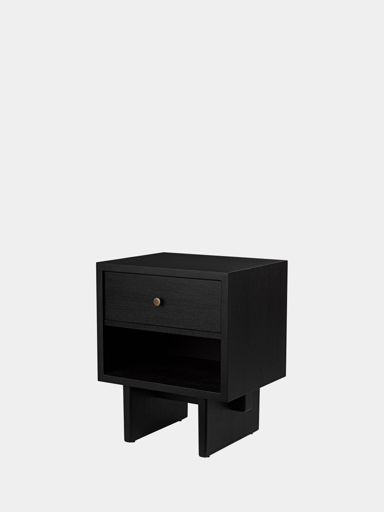 Private Side Table - Black Stained Oak