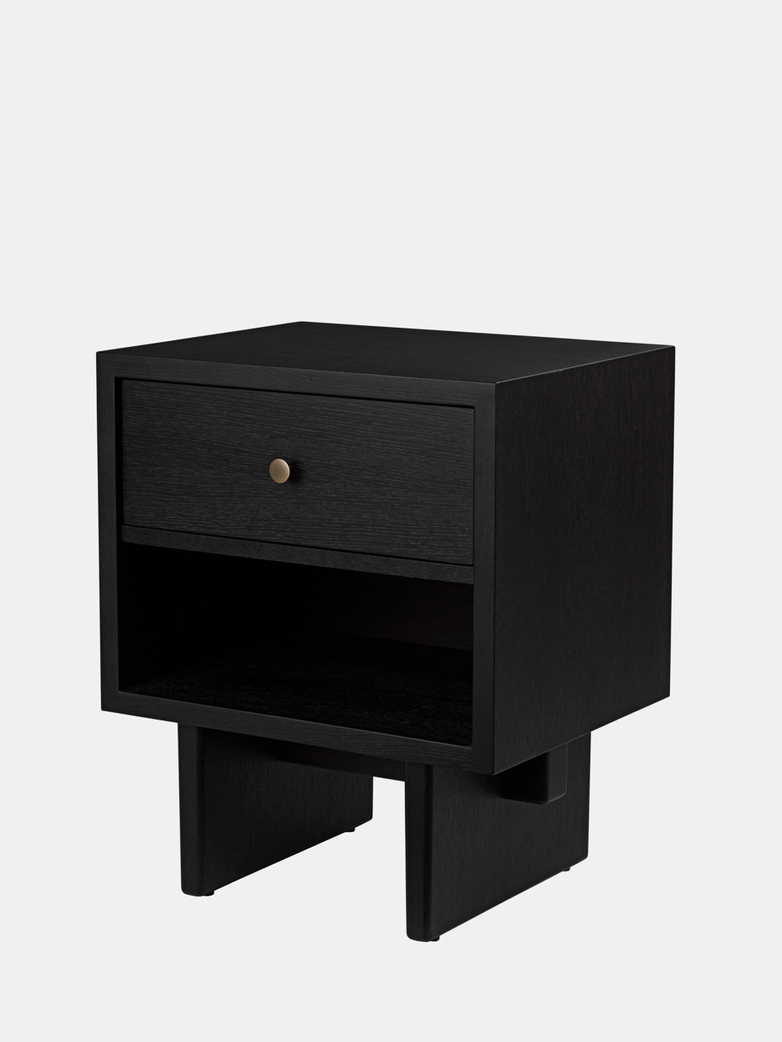 Private Side Table - Black Stained Oak