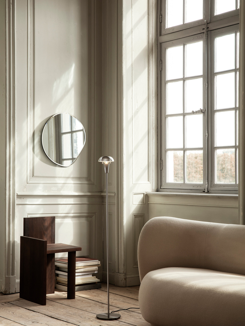 Pond Mirror - Dark Chrome - Small