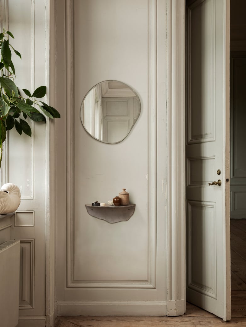 Pond Mirror - Dark Chrome - Small