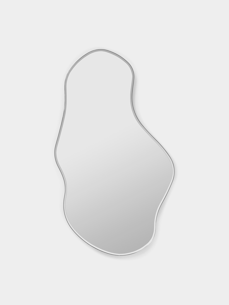 Pond Mirror - Dark Chrome - Large