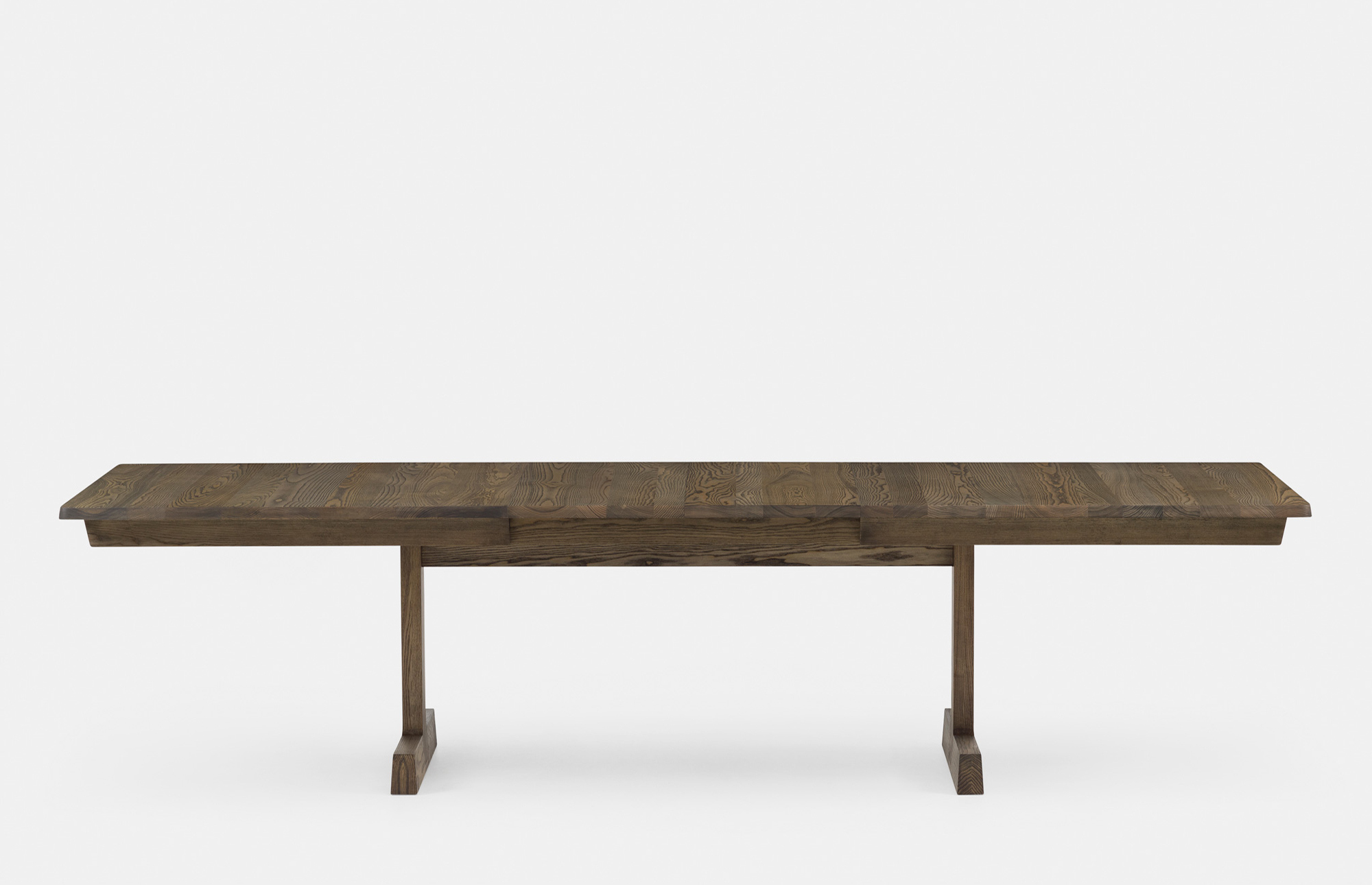 40688 Dc12548c74 40688 Ea4d42e12b 405 Refectory Extending Table By Matthew Hilton In Black Oiled Ash Two Leaves Front Whitebkgrnd Zoom Portrait