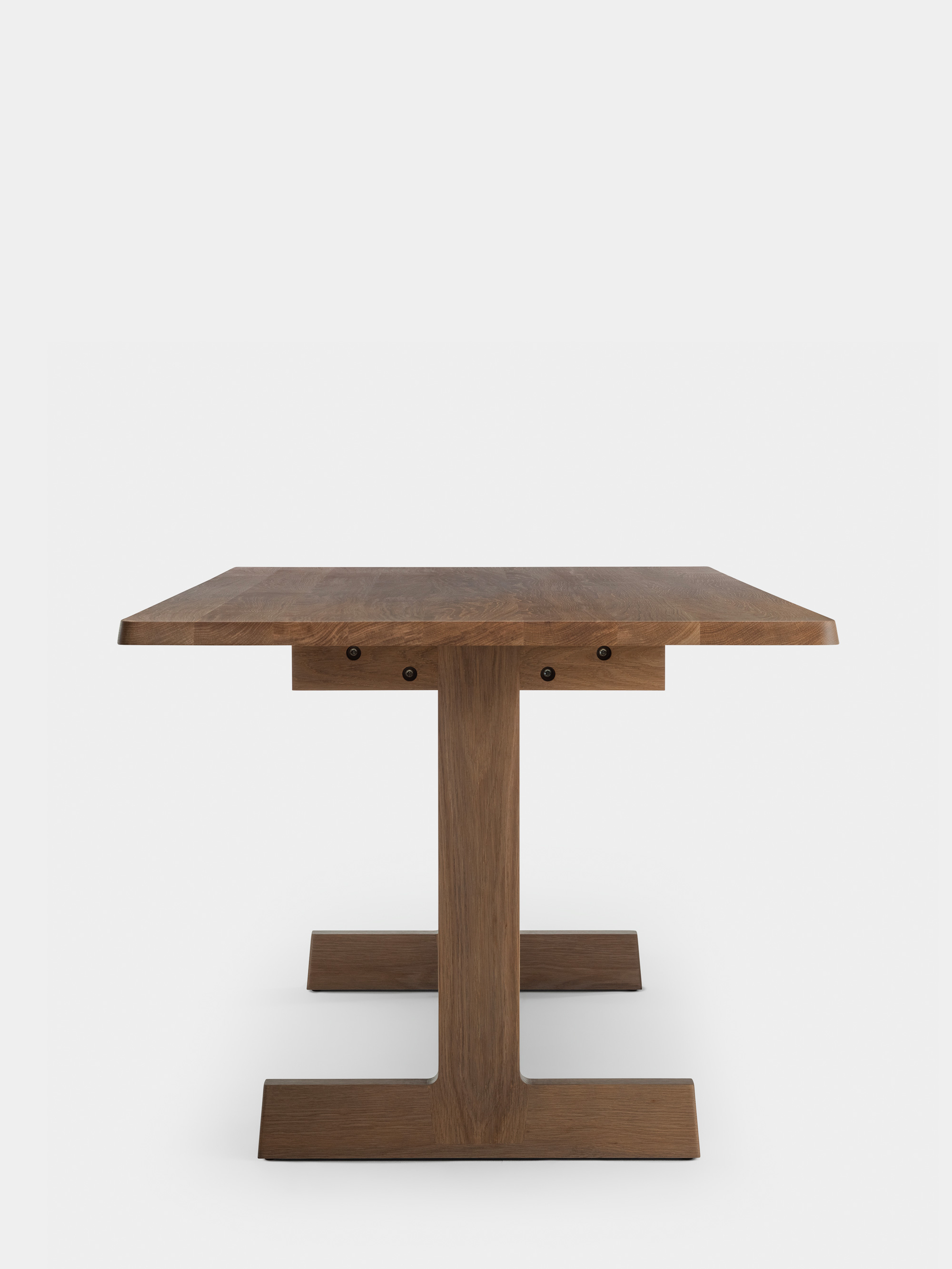 40694 36a9f2ea01 405fm Refectory Fixed Table By Matthew Hilton For De La Espada In Oxidised Oak Side 2 Whitebkgrnd Portrait