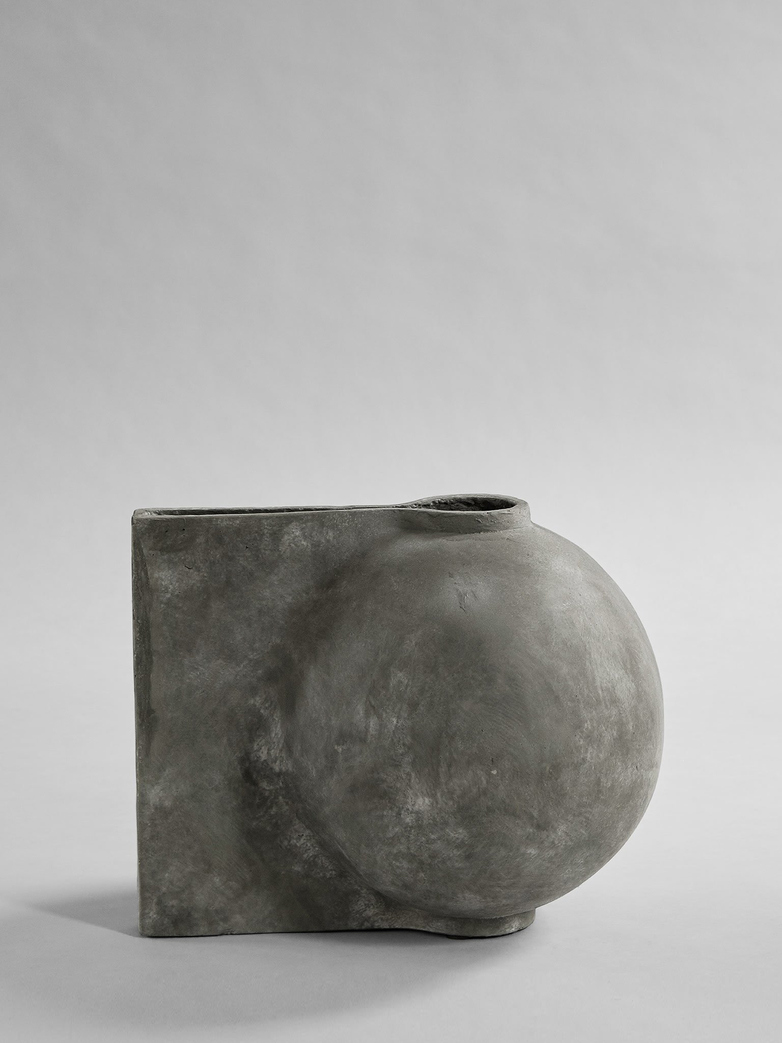 Offset Vase - Dark Grey - Mini