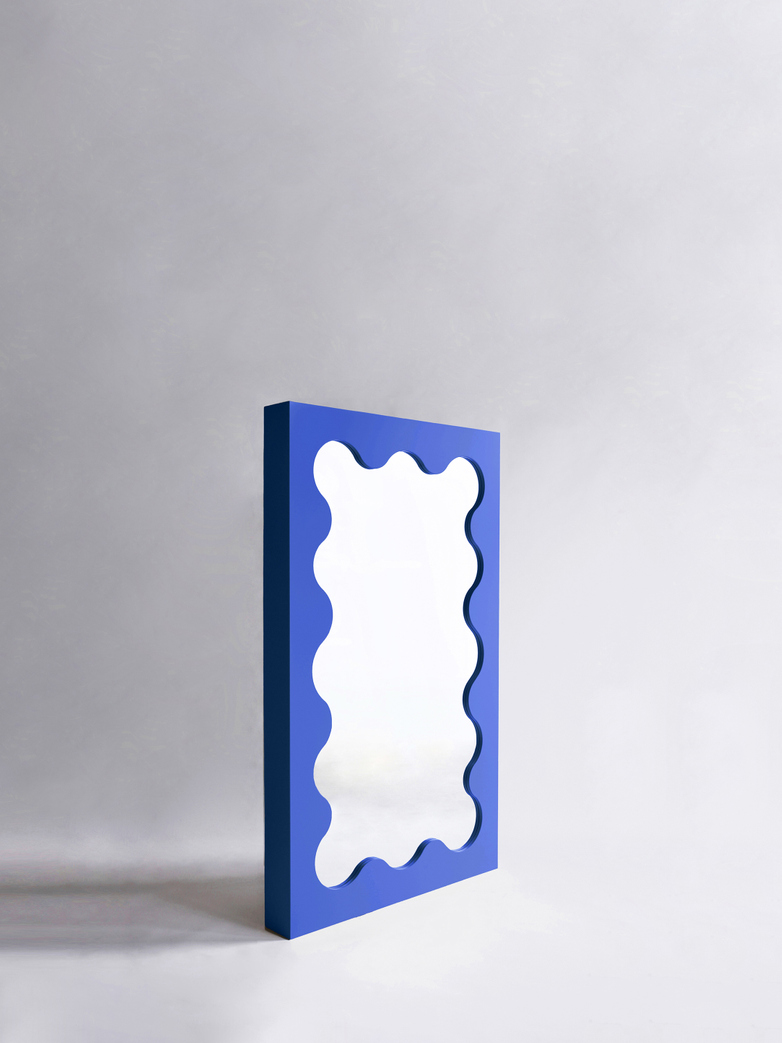 Curvy Mirror Mini - Cobalt Blue