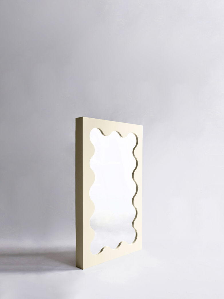 Curvy Mirror Mini - Cream