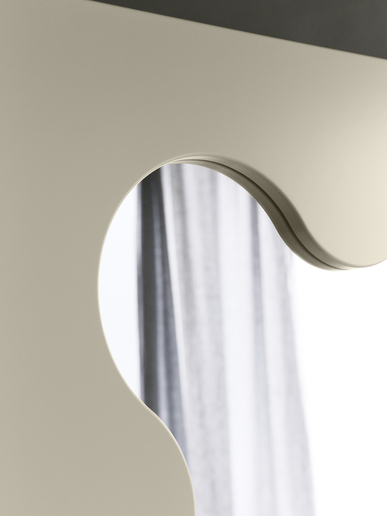 Curvy Mirror Mini - Cream