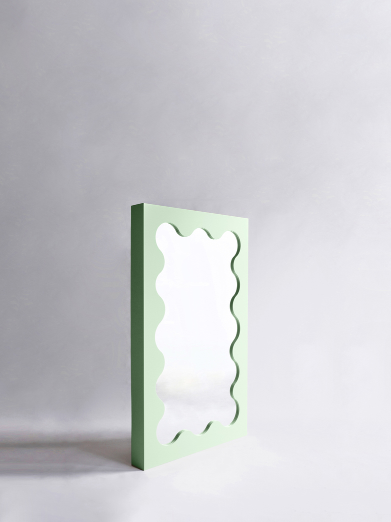 Curvy Mirror Mini - Green