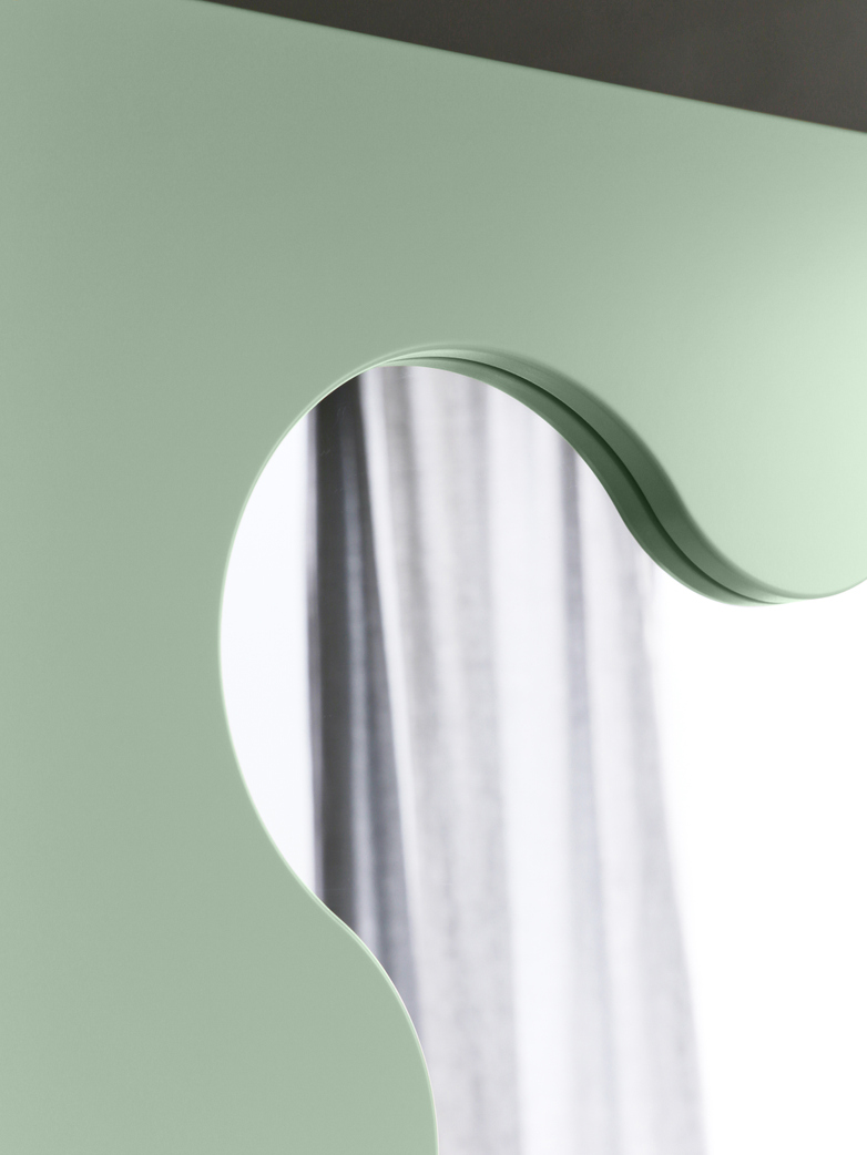 Curvy Mirror Mini - Green