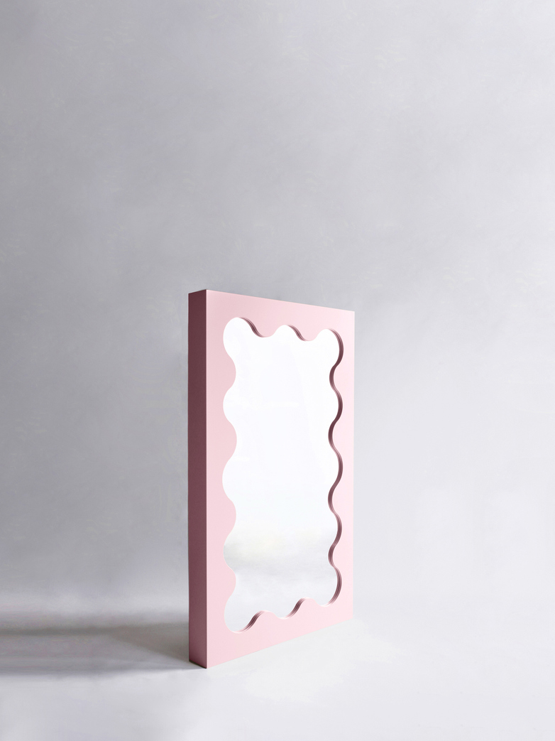 Curvy Mirror Mini - Pink
