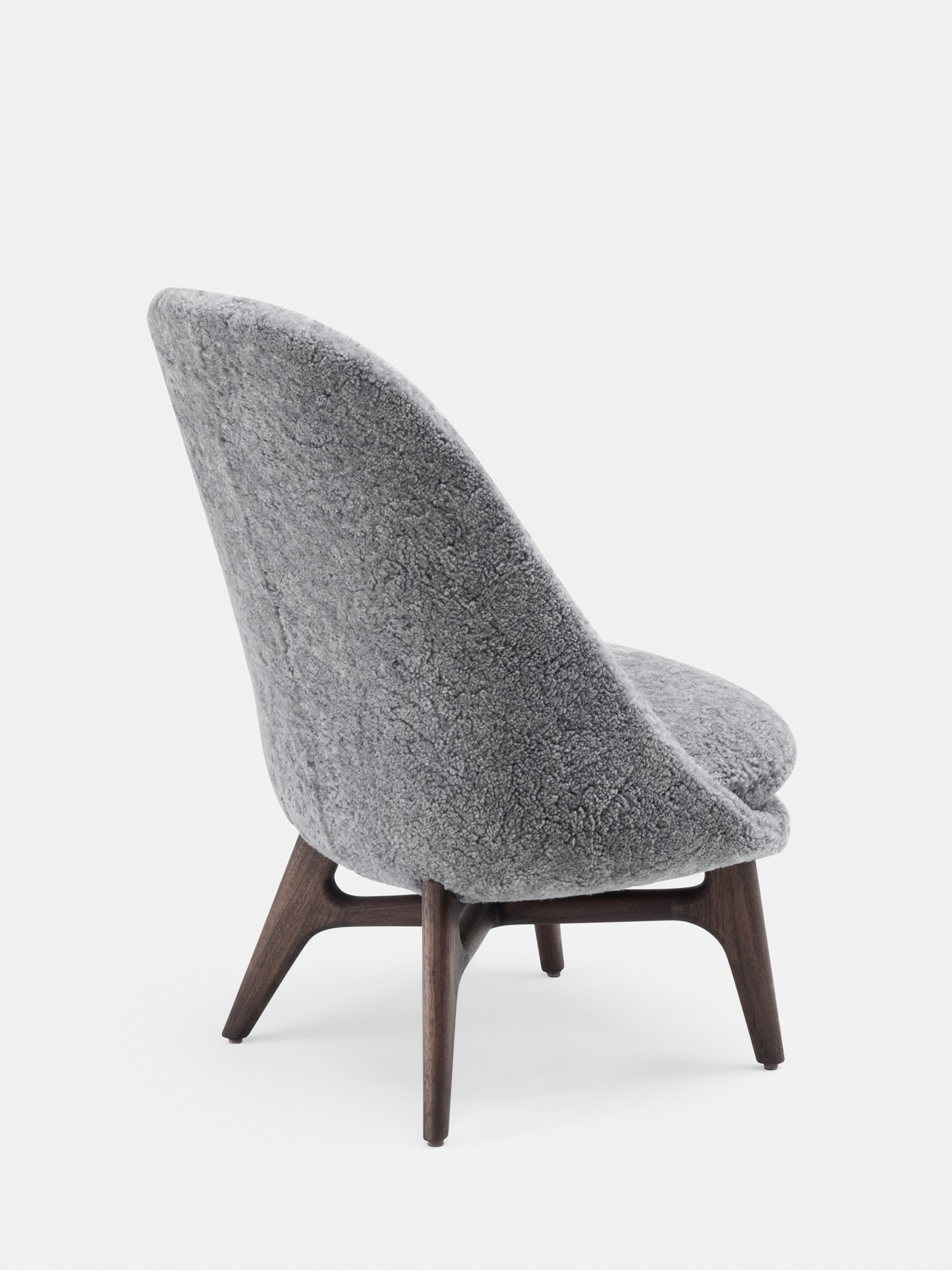 40787 A70c7e273c 40787 7ec843aeaf 751 Solo Lounge Chair By Neriandhu In Black Oiled Walnut And Scandinavian Grey Curly Sheepskin Back Whitebkgrnd Zoom Portrait