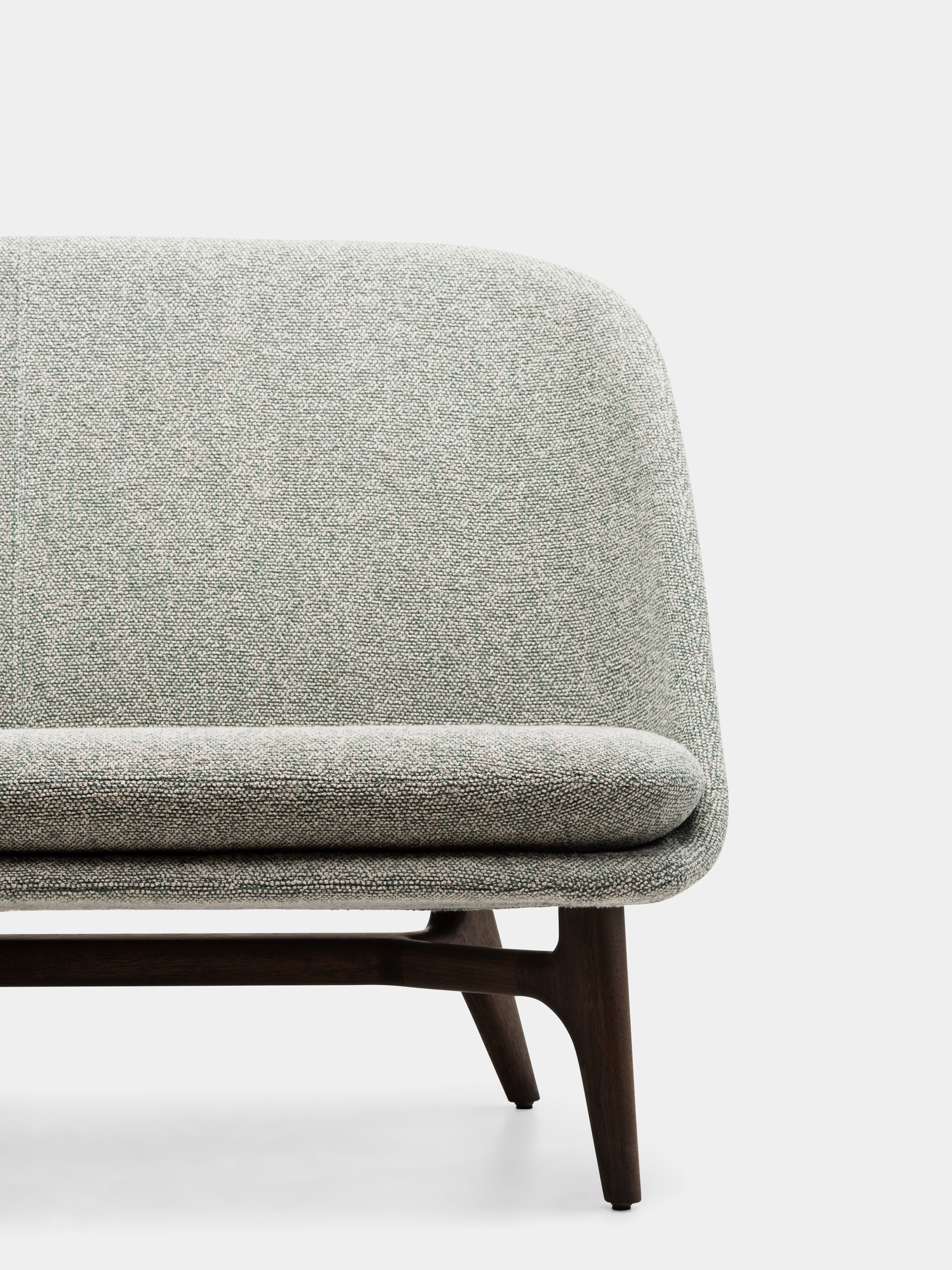 40791 7cb406003c 750l Solo Sofa By Neriandhu In Black Oiled Walnut And Moss 003 Fabric Detail10 Whitebkgrnd Portrait