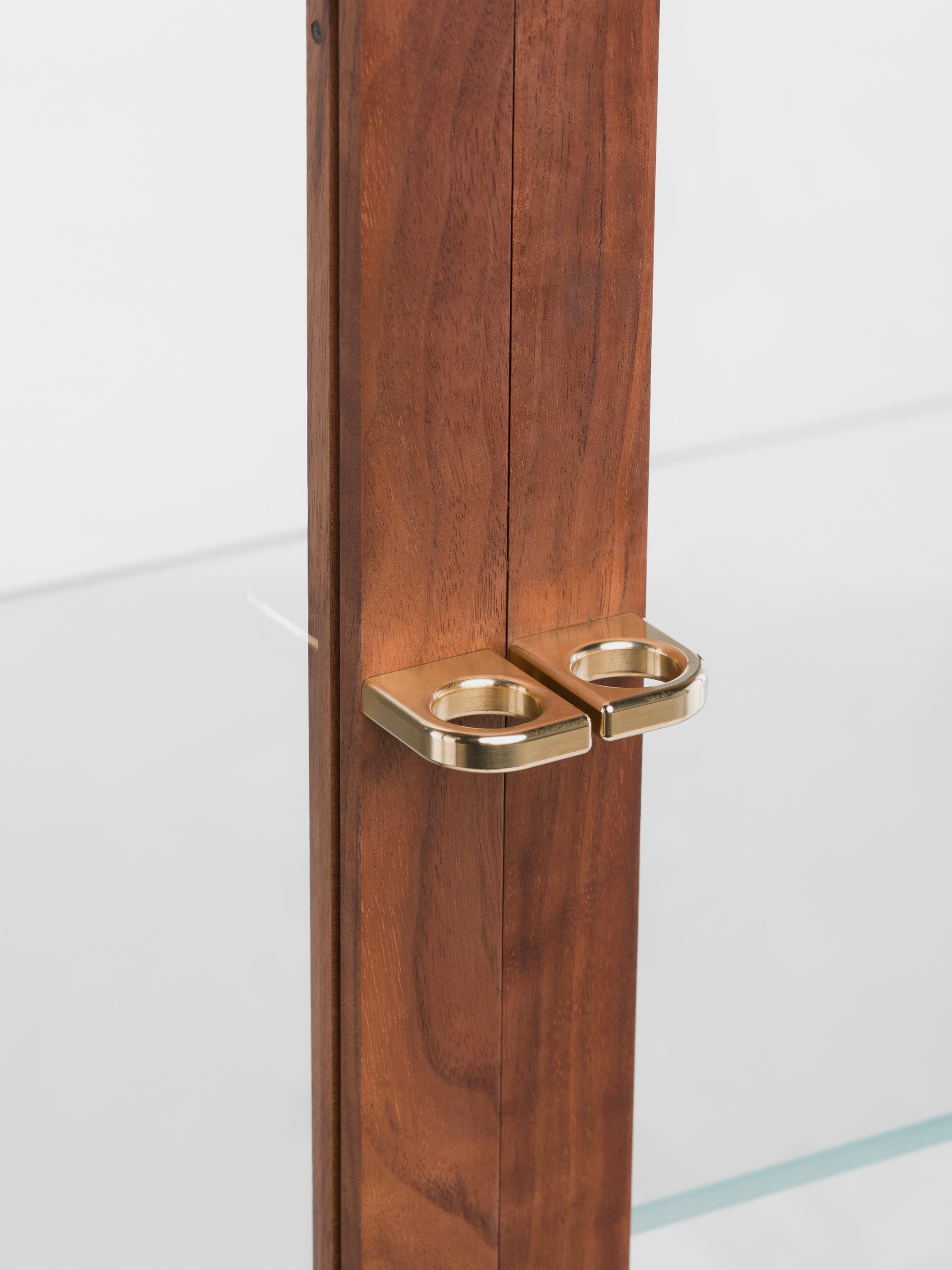 40792 6665fa237e 789t Solo Tall Vitrine By Neriandhu In Danish Oiled Walnut Detail3 Whitebkgrnd Portrait