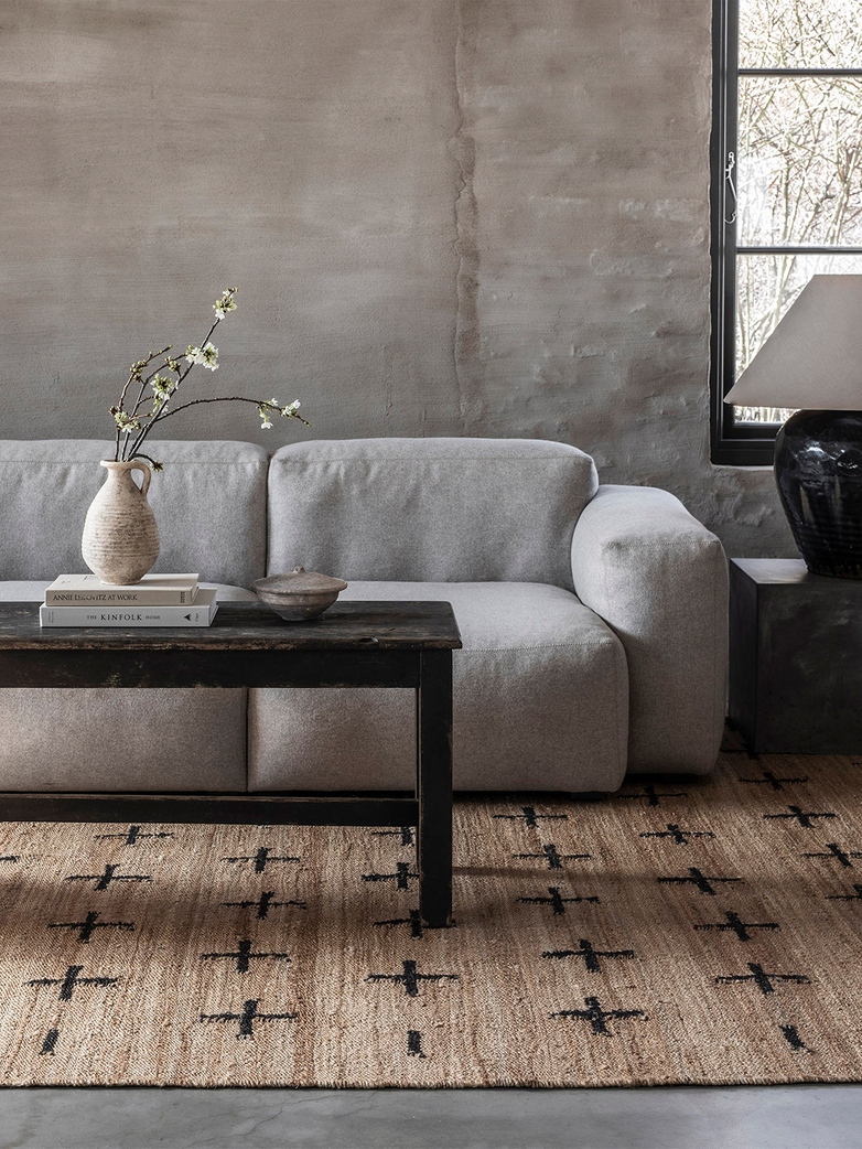 Jute Cross Black