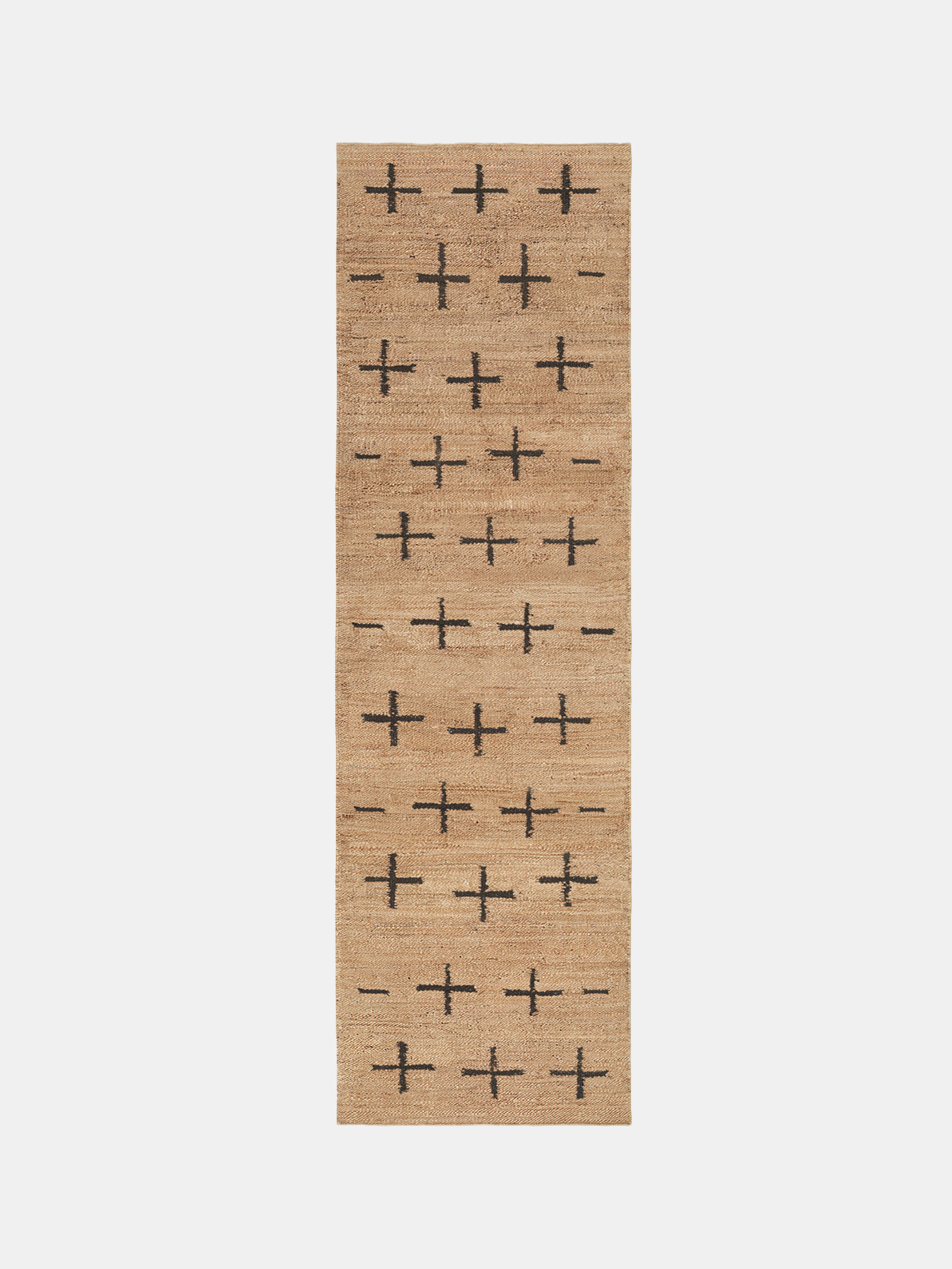 40879 53ad7fa89f Jute Cross Black Runner Portrait