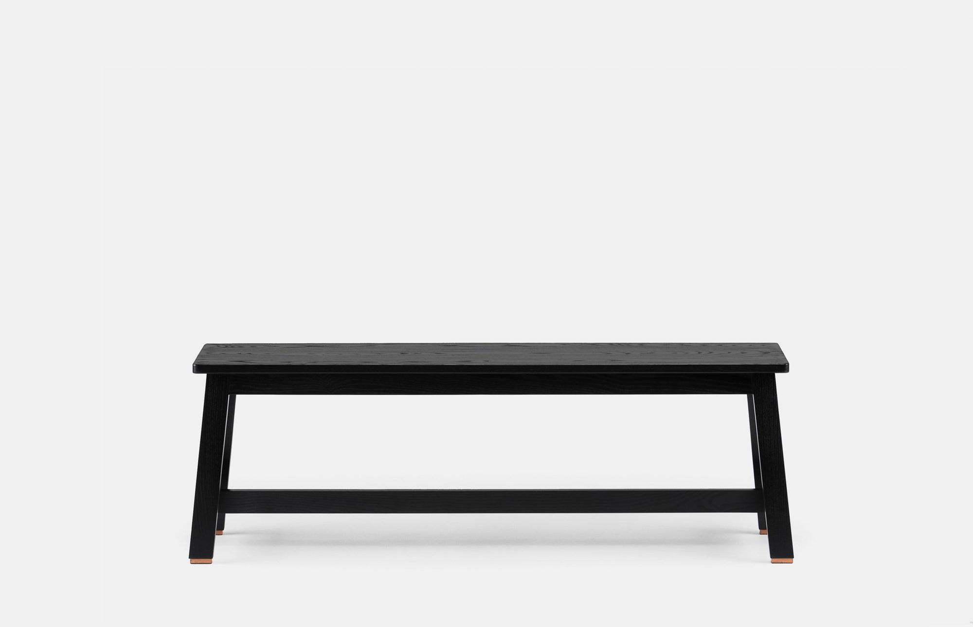 41077 3a405199a6 40156 51da87afd1 449 Two Seater Bench By Studioilse In Black Painted Ash Front Whitebkgrnd Zoom Portrait