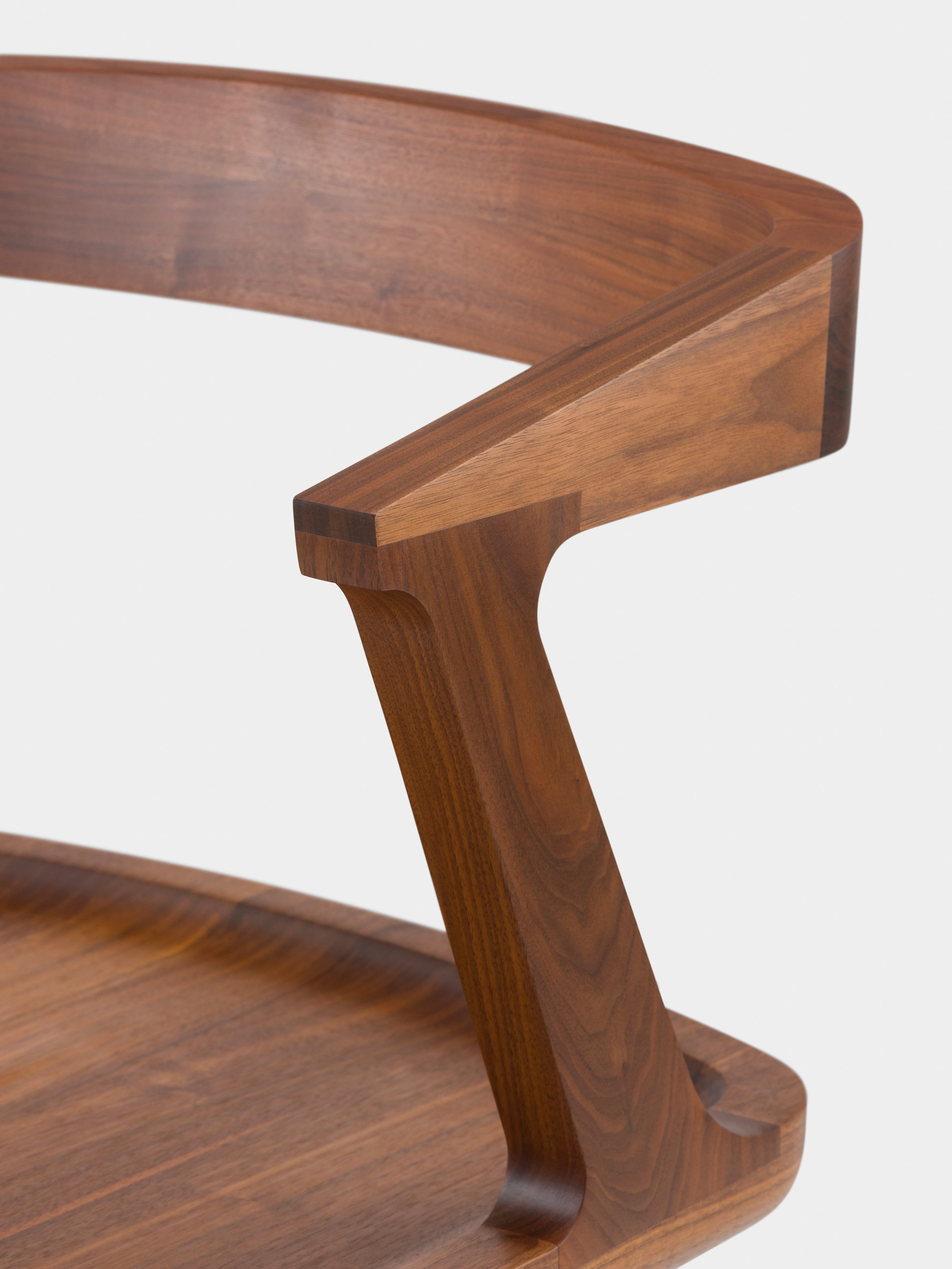 41112 0787b87445 343 Colombo Dining Armchair By Matthew Hilton In Danish Oiled Walnut Detail3 Whitebkgrnd Portrait