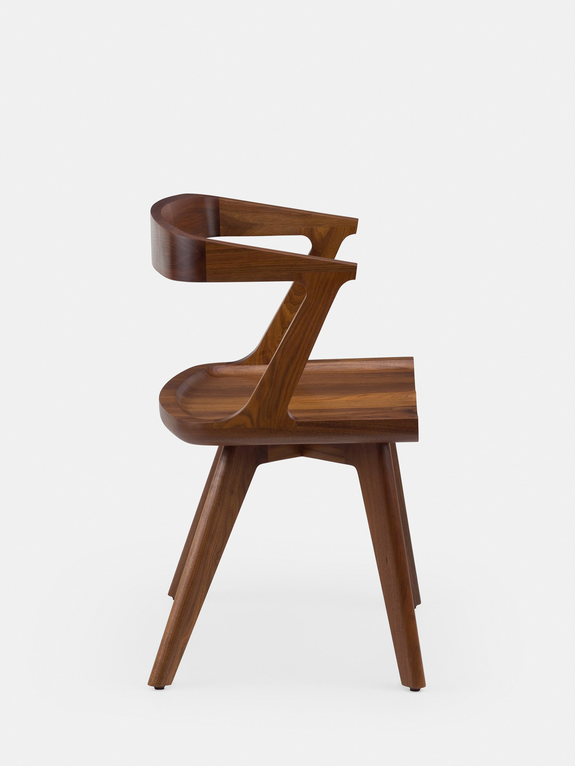 41112 942300e080 Colombo Dining Armchair By Matthew Hilton In Danish Oiled Walnut Side Whitebkgrnd Zoom Portrait