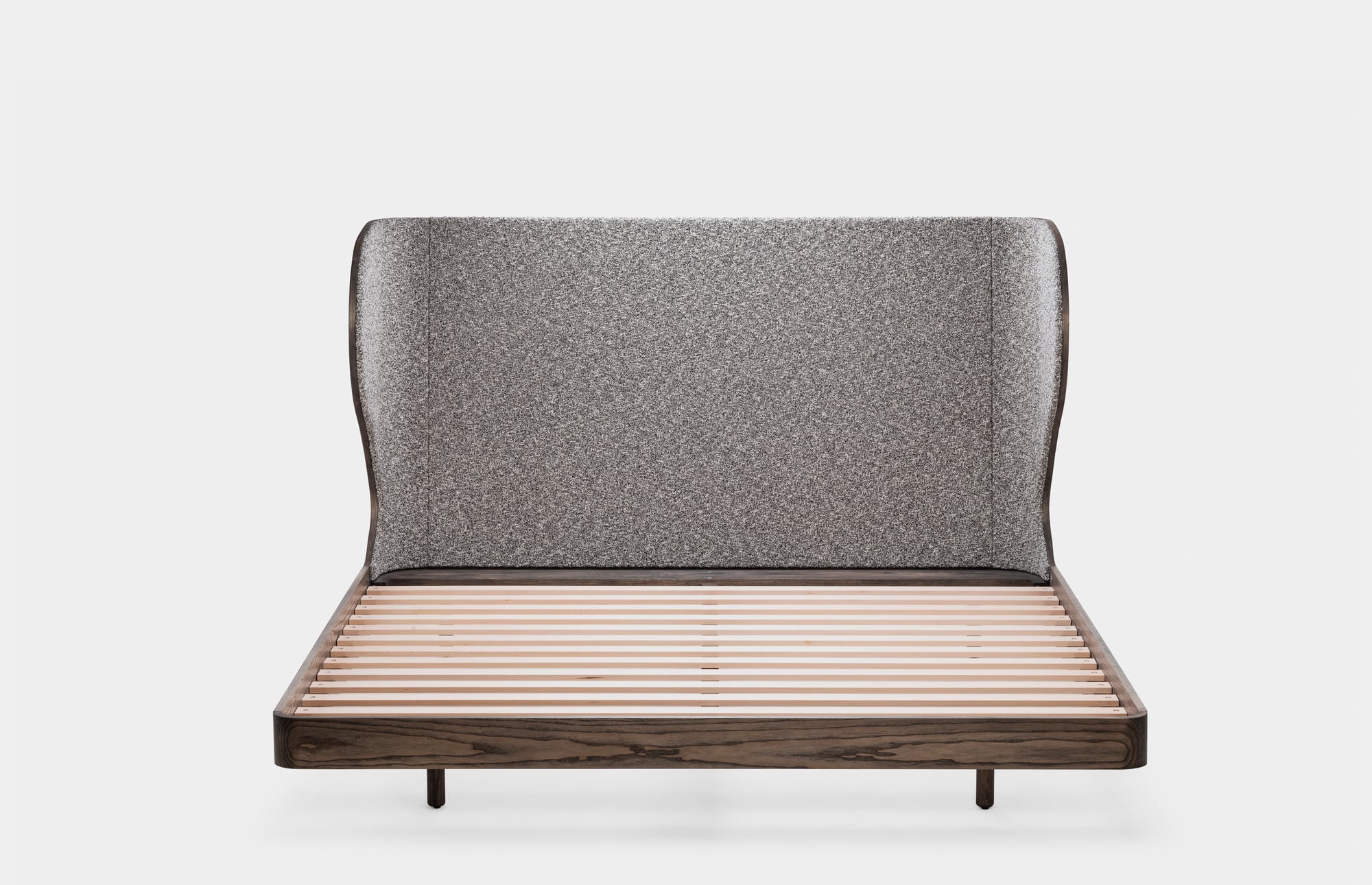 41118 3a8a8c2241 265 Suite Bed By Autoban In Black Oiled Ash And Zero 004 Fabric Front No Mattress Whitebkgrnd Portrait