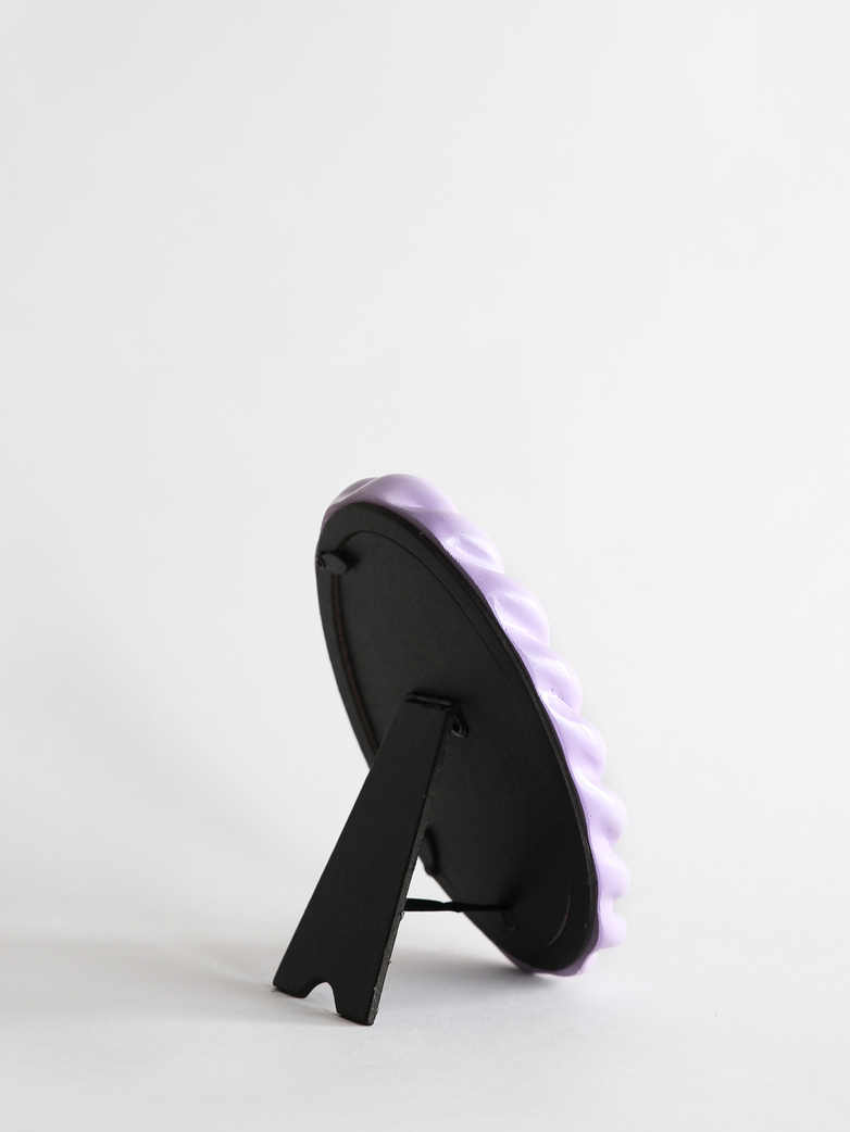 Braid Photo Frame Oval - Lilac