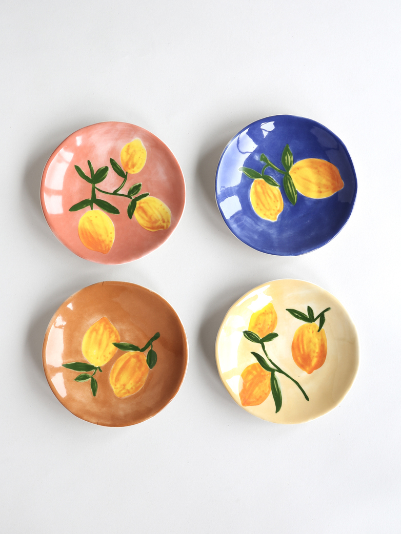 Lemon Side Plate - Set of 4