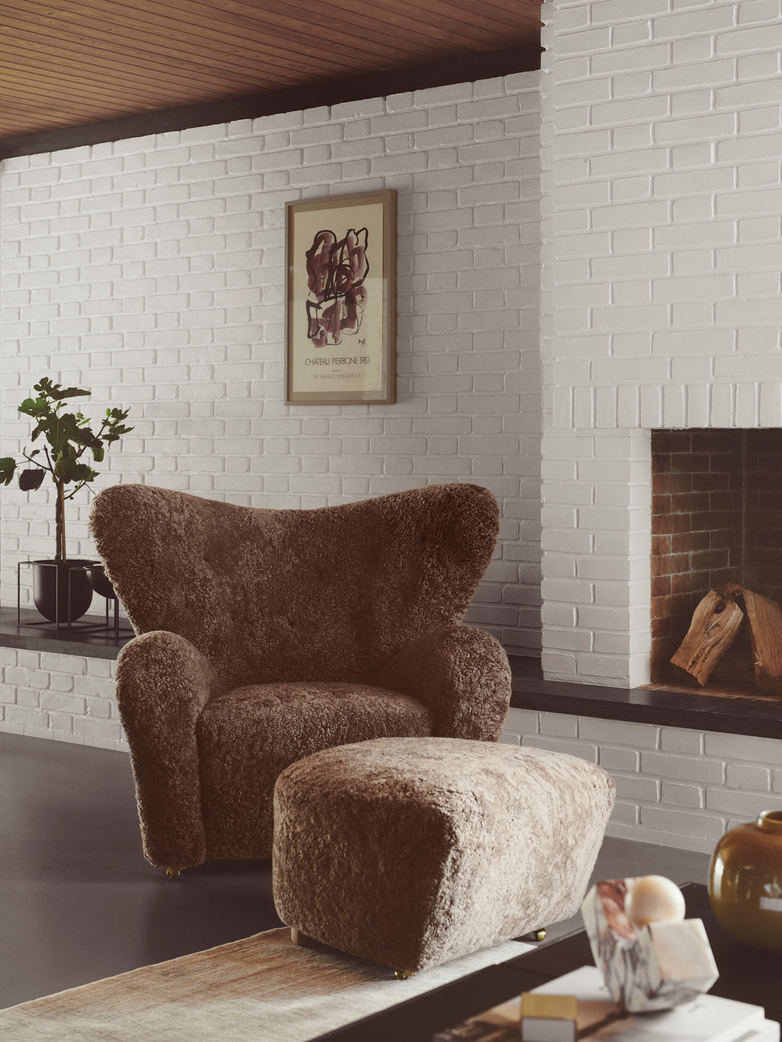 The Tired Man Armchair - Sheepskin