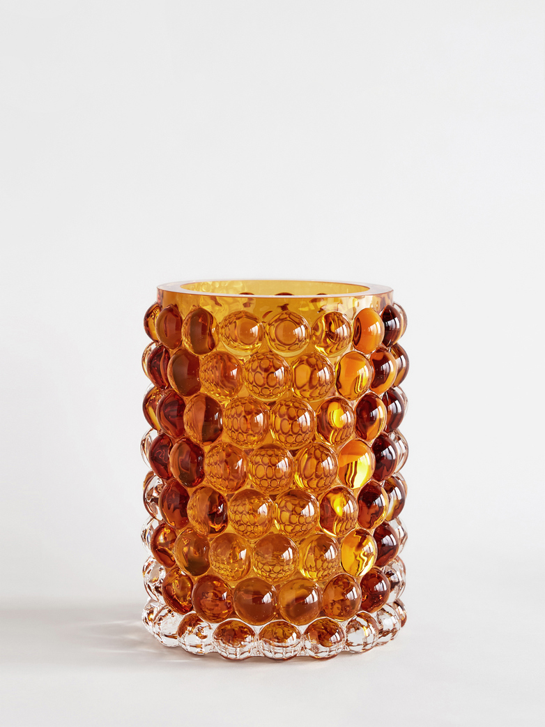 Hurricane Lamp Boule Amber - Large