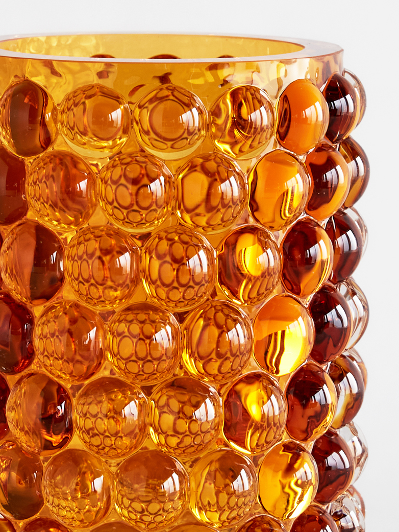 Hurricane Lamp Boule Amber - Large