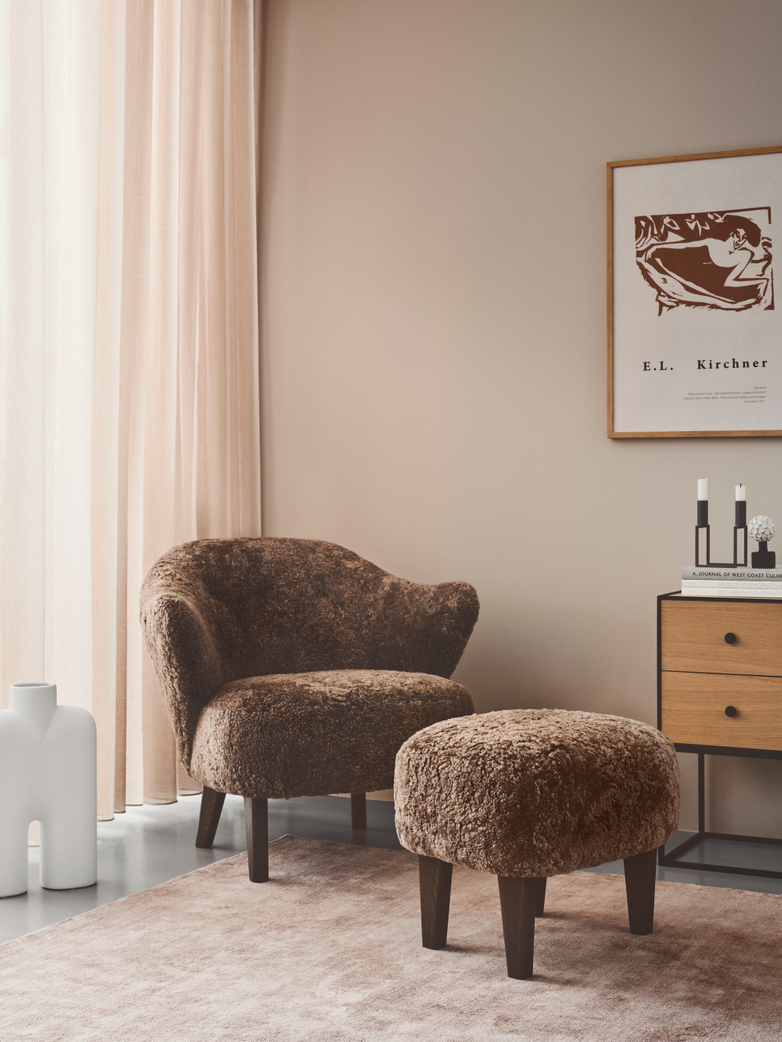 Ingeborg Footstool - Sheepskin