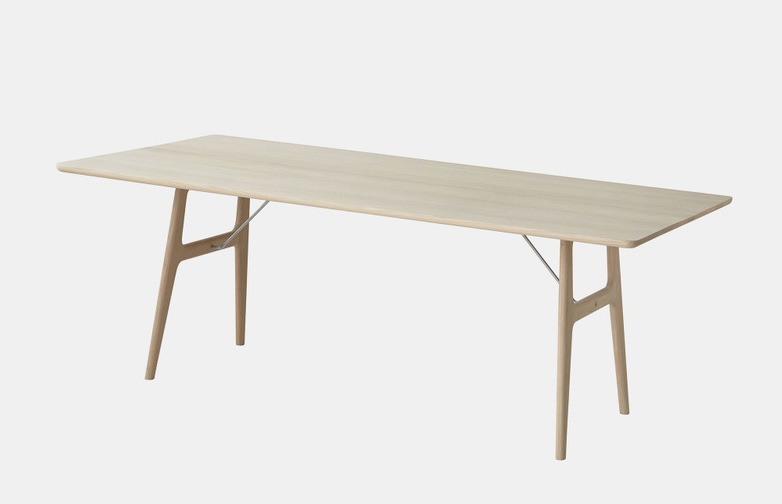 RM13 Dining Table - Oak/Chrome - 100x180