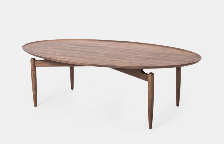 Slow Oval Coffee Table - Walnut
