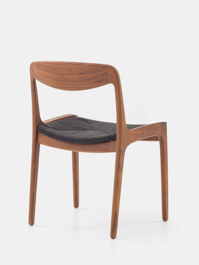 Wohlert Church Chair - Walnut - Black papercord