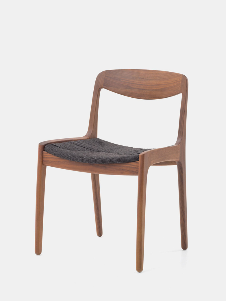 Wohlert Church Chair - Walnut - Black papercord